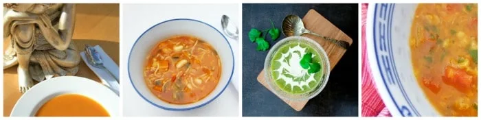 a selection of 5:2 diet soups