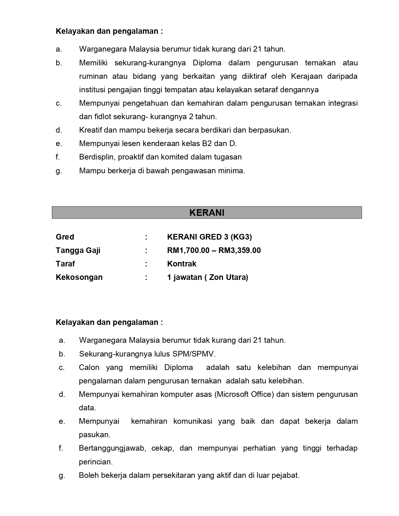 Jawatan Kosong RISDA Livestock Sdn. Bhd. (RLSB)