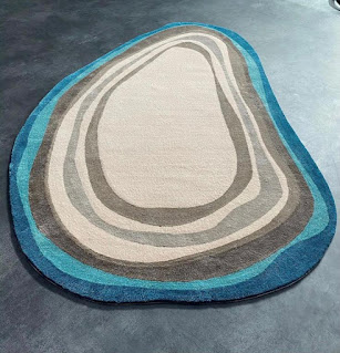 Custom hand tufted wool silk rug