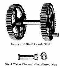 windmill Gears and Steel Crank Shaft