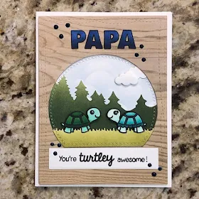 Sunny Studio Stamps: Turtley Awesome Father's Day Turtle Card by Kristin