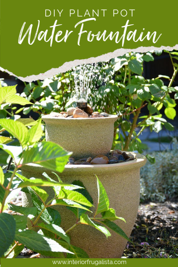 How To Turn Plant Pots Into A Water Fountain Interior Frugalista
