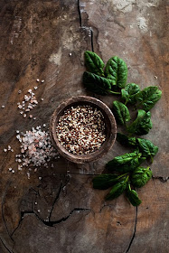 Quinoa, Spinach and Salt