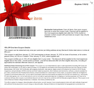 Free Printable Barnes and Noble Coupons