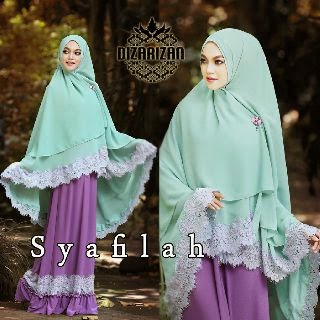 Baju Muslim Modern Warna Putih - Syafilah Syarí By Dizarizan