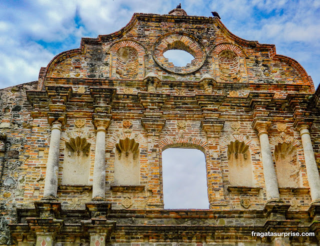 Casco Viejo da cidade do Panamá, ruínas do Colégio dos Jesuítas