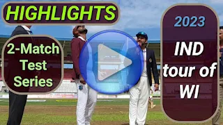 India tour of West Indies 2-Match Test Series 2023