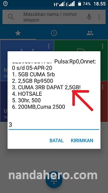 paket tri 2.5gb 3000