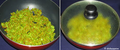 green peas paste added to make Stuffed paneer matar paratha