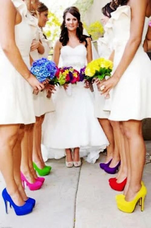 53+ Wedding Dresses Color Shoes