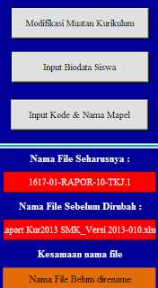 Download Aplikasi Raport Kurikulum 2013 Jenjang SMK dengan Format Excel