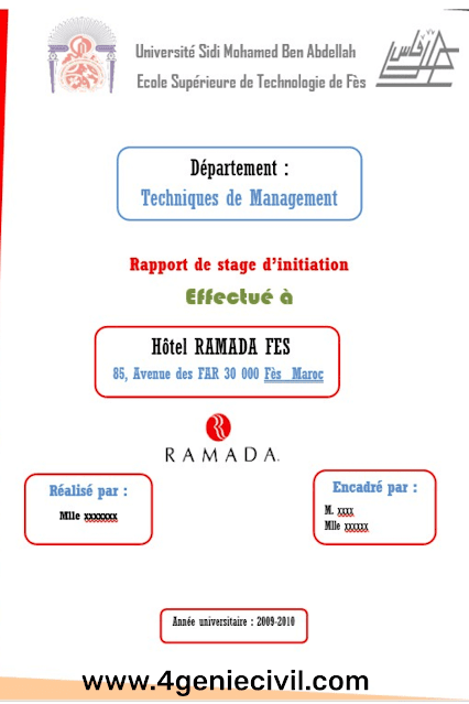 Comment bien préparer une page de garde de rapport de stage ?