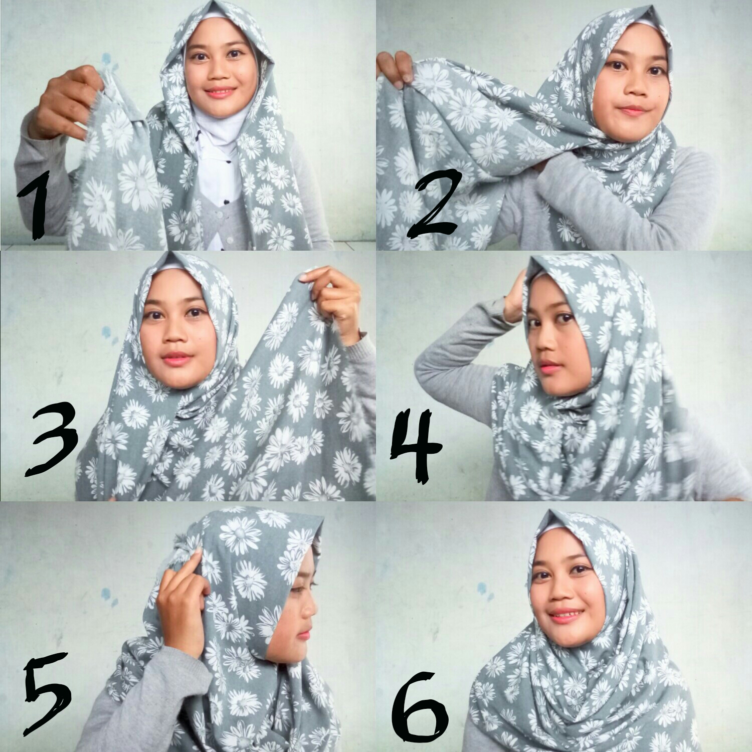 Gambar Tutorial Hijab Jaman Now Tutorial Hijab