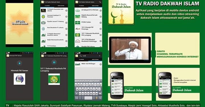 Download dan Install Aplikasi TV Radio Dakwah Islam Untuk 