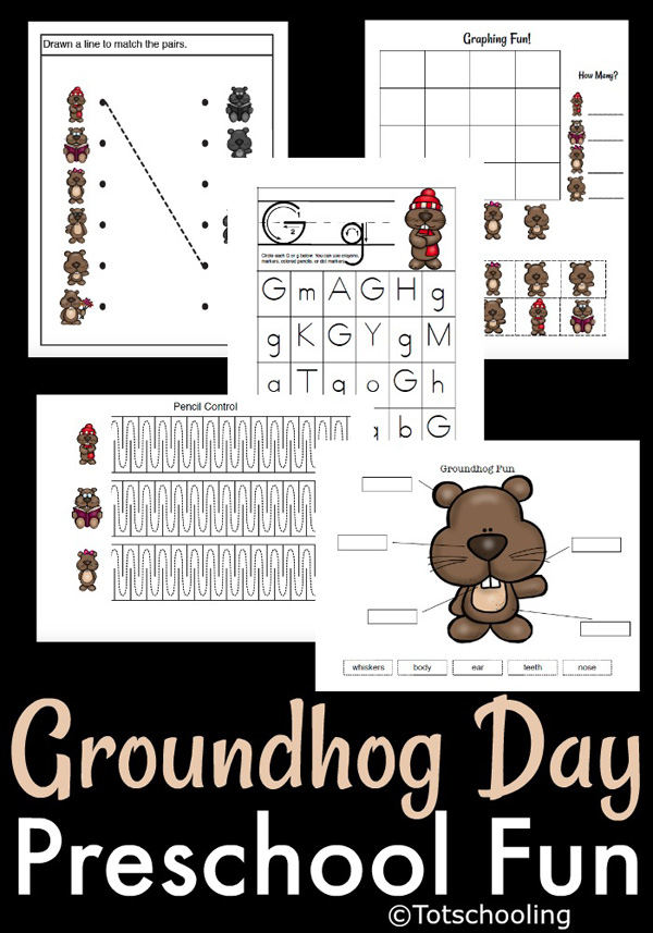 Preschool Fun For Groundhog Day Totschooling Toddler