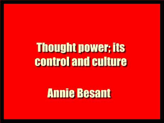 Thought power; its control and culture
