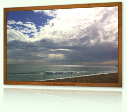 Platja de Badalona a la tardor