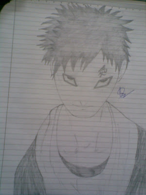 anime drawings of people. This is Gaara an anime