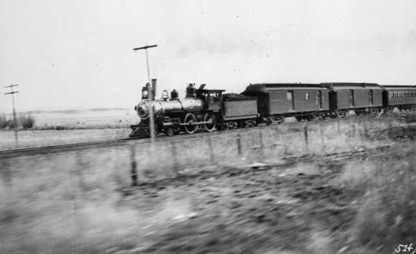Train Travel in the 1800s: Passenger train (1895 Kansas)