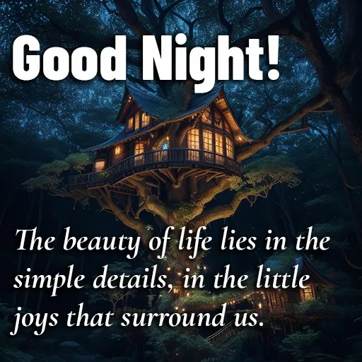 The beauty of life lies in the simple details, in the little joys that surround us. Good Night.