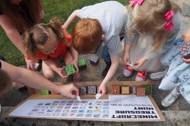 Minecraft Treasure Hunt Party Game with printable template