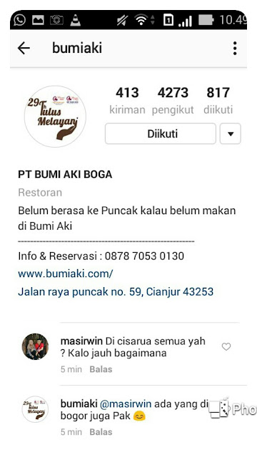 Bumi Aki Official Instagram