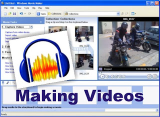 make videos with windows moviemaker and audacity