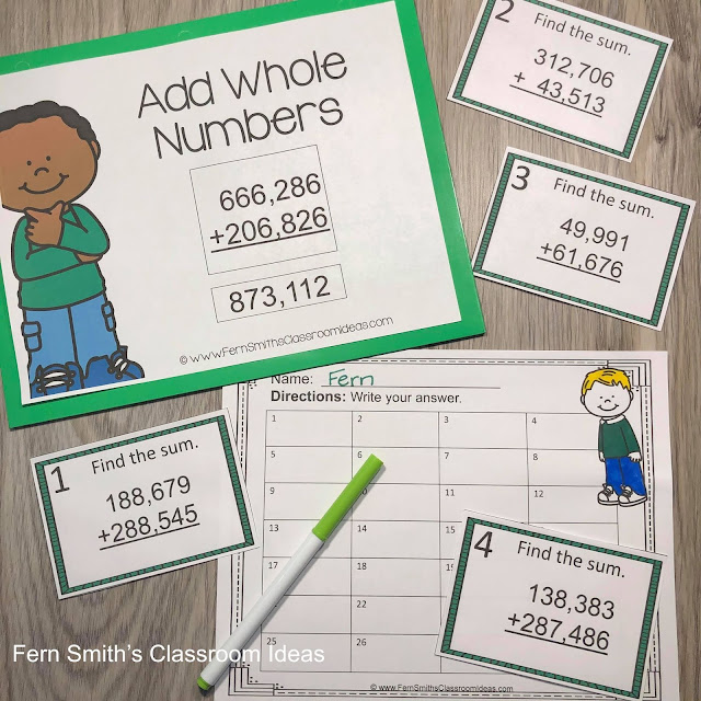 Click Here to Download This 4th Grade Go Math 1.6 Add Whole Numbers Bundle For Your Classroom Today!