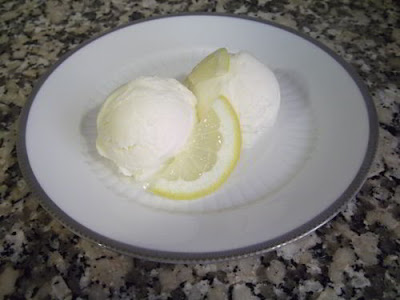 Helado de limón casero