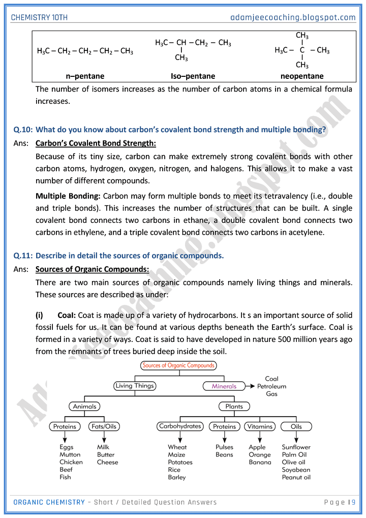 organic-chemistry-short-and-detailed-question-answers-chemistry-10th