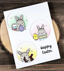 Sunny Studio Stamps: Chubby Bunny Customer Card Share by Caren Bartholomew