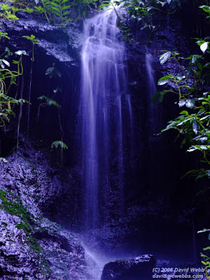 waterfall at goomburra - a blue veil