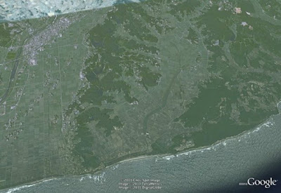 Japan Before and After the Tsunami From Google Earth