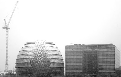 City Hall in the snow