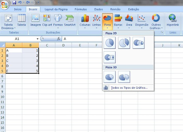 fazendo grafico excel
