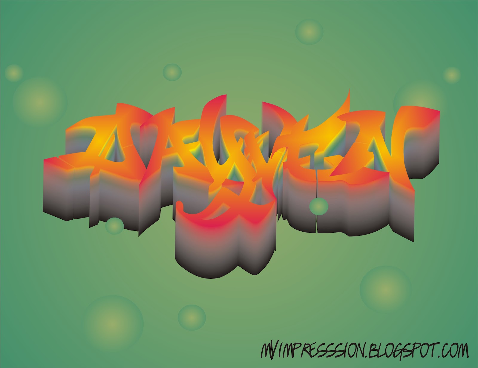 Dayven Graffiti 3D Tutorial W CorelDraw