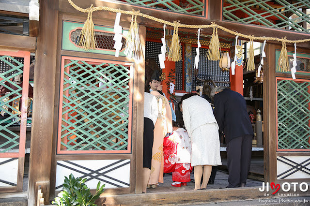 御香宮神社で七五三出張撮影