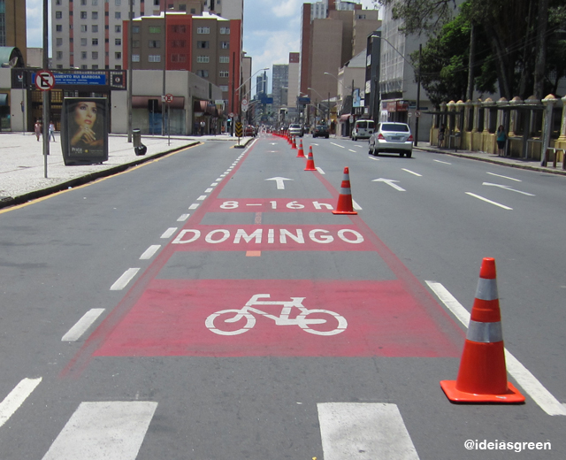 Curitiba tem Circuito Ciclo Faixa de Lazer