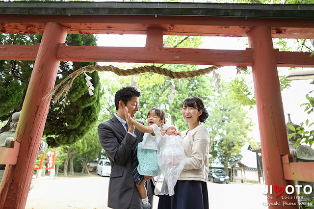 小泉神社でお宮参り出張撮影