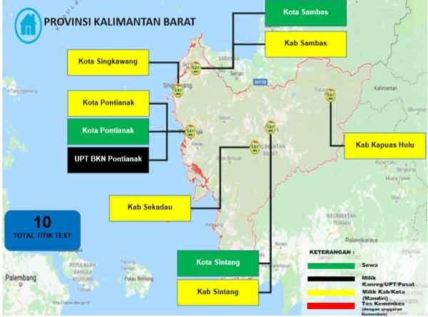 Lokasi Tes Cat BKN Propinsi Kalimantan Barat