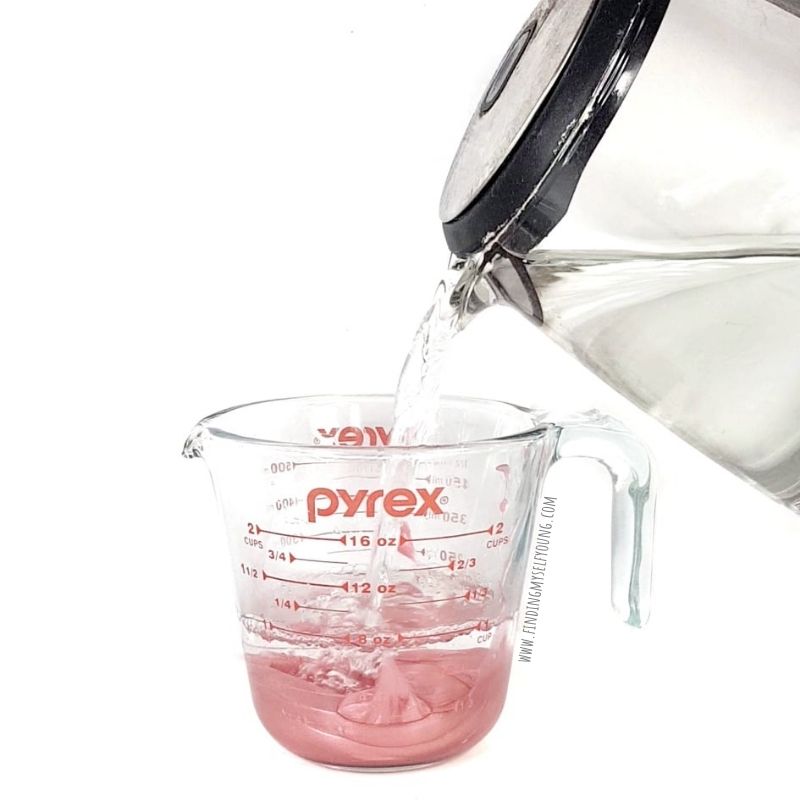 pouring water from a jug