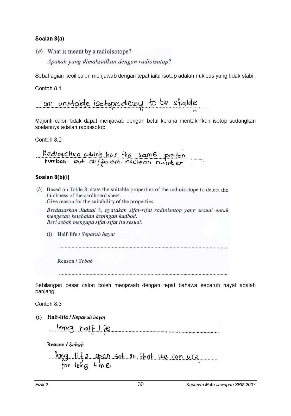 Contoh Soalan Fizik Spm Kertas 3 - Kecemasan h