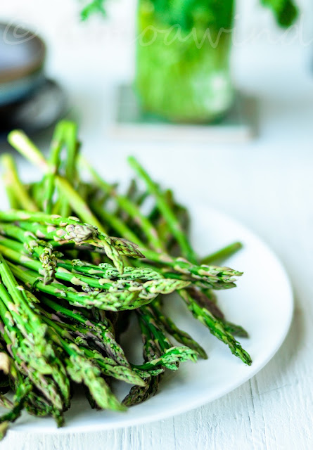 Asparagus with Bacon Bits