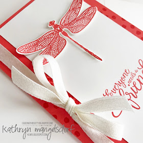 Stampin Up! Dragonfly Dreams & Detailed Dragonfly Thinlits created by Kathryn Mangelsdorf