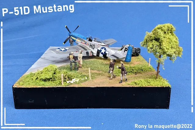 Diorama pour un P-51D Mustang