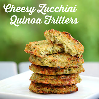 Cheesy Zucchini Quinoa Fritters