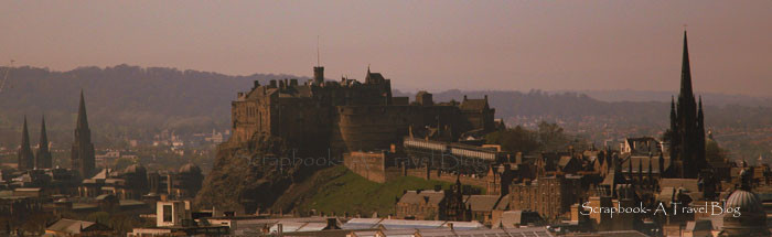 Edinburgh Castle as seen from Arthur's Seat