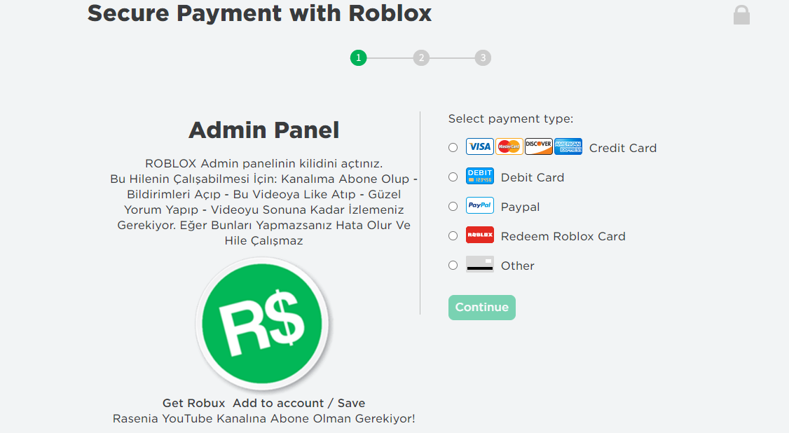 Admin Panel Roblox Robux - roblox robux hilesi youtube