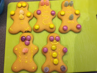 Decorated gingerbread men