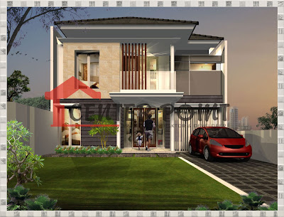 Jasa Gambar Rumah di Sawahunto - Minimalis Modern Minimalist House Home Fasade
